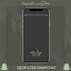 Class of 2023 GeoFilter Snapchat Future So Bright Graduation Filter Diploma Snaps Prom Party Custom Geotag Educated AF