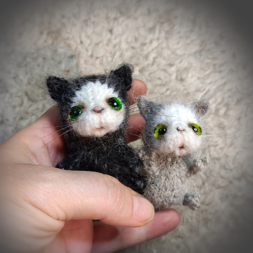 Newborn cat knitting pattern, toy knitting pattern, amigurumi pattern, knitted kitty, kitten tutorial, how to knit cat 5.jpg