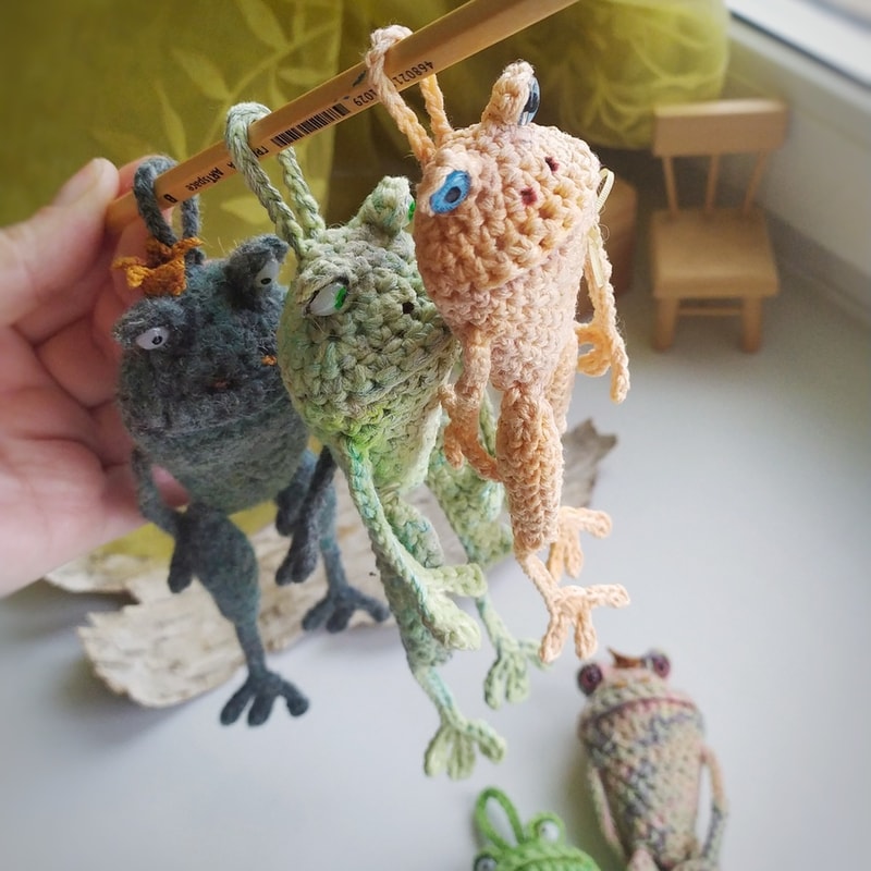 Frog Crochet Pattern, toad amigurumi toy, plush toy diy, green little frog for kid, crochet tutorial, frog pattern ebook 6.jpg