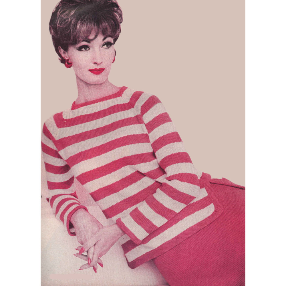 vintage pattern knitting dress