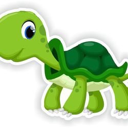turtle tortoise sticker for bumper car van truck motorcycle helmet toolbox door pc boat