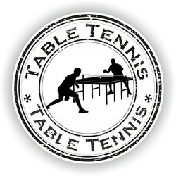 table tennis sticker sports for laptop book fridge guitar motorcycle helmet toolbox door pc boat