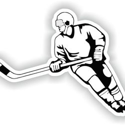 hockey sticker for bumper car van truck motorcycle helmet toolbox door pc boat