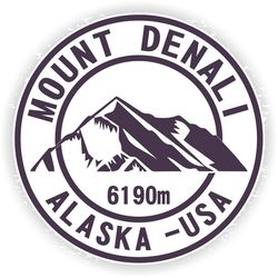 denali mount stamp mountains vinyl sticker for laptop book fridge guitar motorcycle helmet toolbox door pc