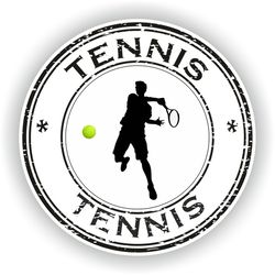 tennis sticker sports for laptop book fridge guitar motorcycle helmet toolbox door pc boat