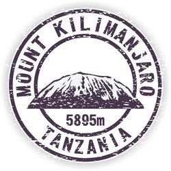 kilimanjaro mount stamp mountains vinyl sticker for laptop book fridge guitar motorcycle helmet toolbox door pc
