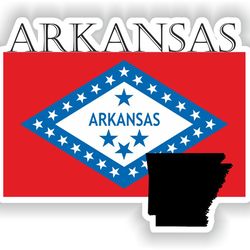 arkansas sticker flag mf for laptop book fridge guitar motorcycle helmet toolbox door pc boat