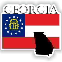 georgia sticker flag mf for laptop book fridge guitar motorcycle helmet toolbox door pc boat