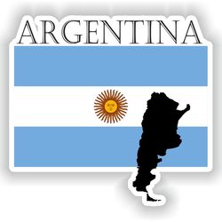 argentina sticker flag mf for laptop book fridge guitar motorcycle helmet toolbox door pc boat