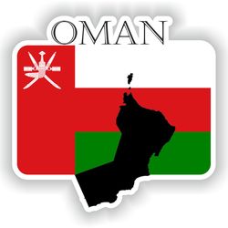 oman sticker flag mf for laptop book fridge guitar motorcycle helmet toolbox door pc boat