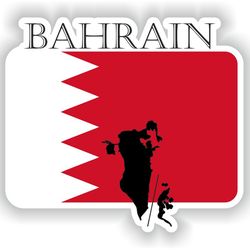 bahrain sticker flag mf for laptop book fridge guitar motorcycle helmet toolbox door pc boat