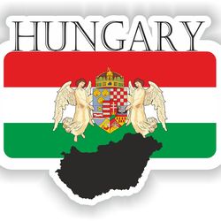 hungary sticker flag mf for laptop book fridge guitar motorcycle helmet toolbox door pc boat