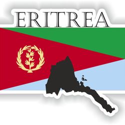 eritrea sticker flag mf for laptop book fridge guitar motorcycle helmet toolbox door pc boat