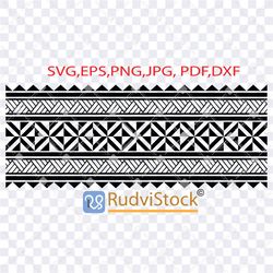Polynesian tattoo line arm. Polynesian Band Tattoo, Svg Cut File, Instant Download Digital Files.