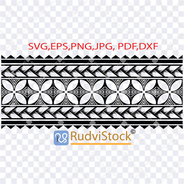 Polynesian Band Tattoo / Polynesian Svg / Polynesian pattern | Inspire ...