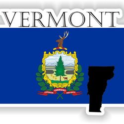 vermont sticker flag mf for laptop book fridge guitar motorcycle helmet toolbox door pc boat