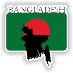 bangladesh sticker flag mf for laptop book fridge guitar motorcycle helmet toolbox door pc boat