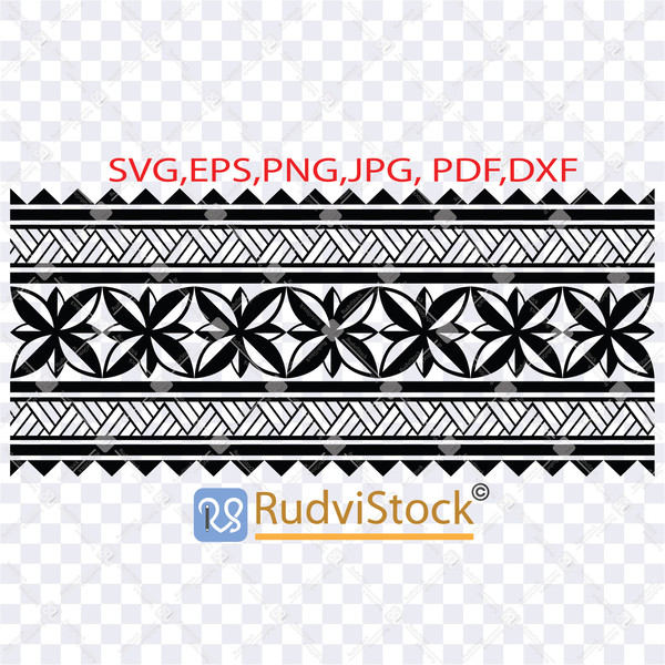 Polynesian Band Tattoo / Polynesian Svg / Tongan pattern / T - Inspire ...