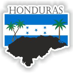 honduras sticker flag mf for laptop book fridge guitar motorcycle helmet toolbox door pc boat