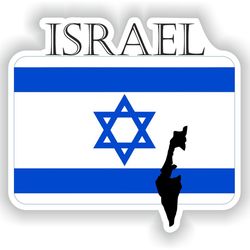 israel sticker flag mf for laptop book fridge guitar motorcycle helmet toolbox door pc boat