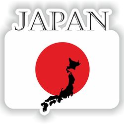 japan sticker flag mf for laptop book fridge guitar motorcycle helmet toolbox door pc boat