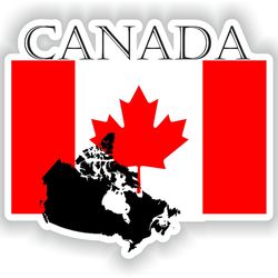 canada sticker flag mf for laptop book fridge guitar motorcycle helmet toolbox door pc boat