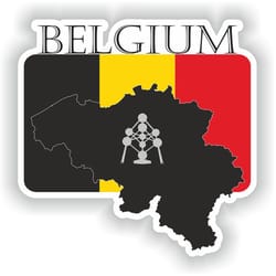 belgium sticker flag mf for laptop book fridge guitar motorcycle helmet toolbox door pc boat