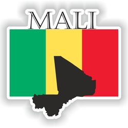 mali sticker flag mf for laptop book fridge guitar motorcycle helmet toolbox door pc boat