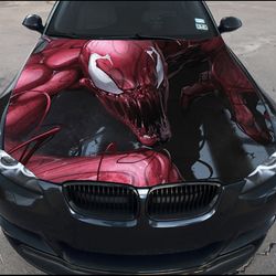 Vinyl Car Hood Wrap Full Color Graphics Decal Carnage Sticker