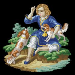 211021 boy with puppies