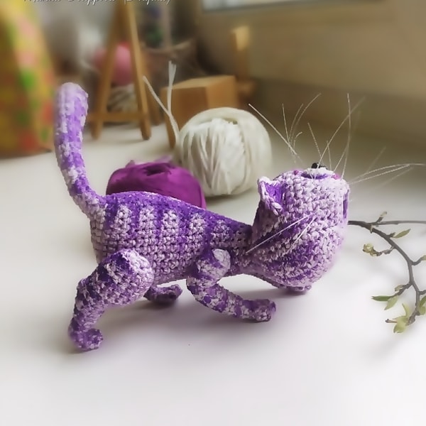 Tomcat crochet pattern, cat crochet pattern, amigurumi cat - Inspire Uplift