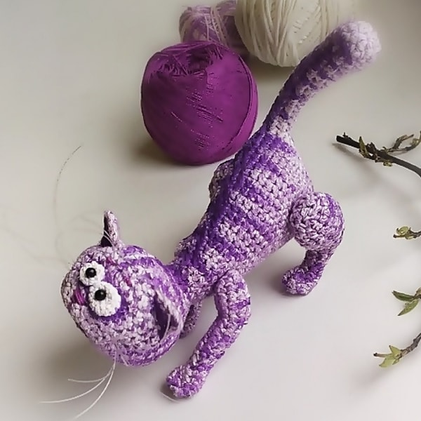 Tomcat crochet pattern, cat crochet pattern, amigurumi cat - Inspire Uplift