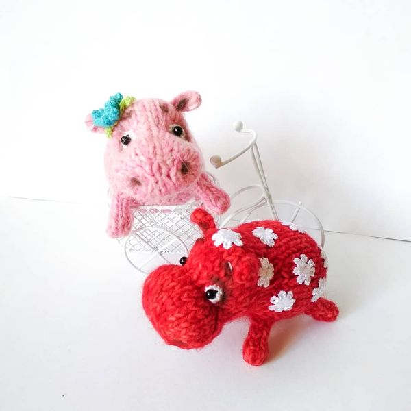 Hippopotamus knitting pattern, cute knitted toy, river-horse toy, hippo pattern, amigurumi animal pattern, toy tutorial 4.jpg