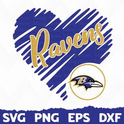 Baltimore ravens Heart Football Team Svg, Baltimore ravens Heart Svg, NFL Teams svg, NFL Heart, NFL Svg, Png, Dxf