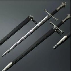 anduril sword of strider, custom engraved sword, lotr sword, lord of the rings king aragorn ranger sword, strider knife,