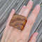 hand, big ring, square ring, wooden ring 1