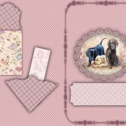 puppy journal supplies, dog junk journal, digital download, junk journal supplies, printable dog ephemera, my doggie