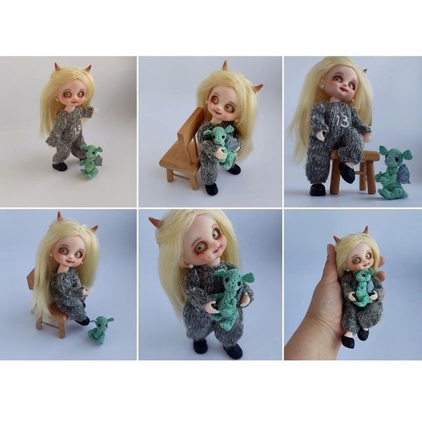Baby dragon crochet pattern, amigurumi, cute crochet toy, toy for doll, crochet accessories, crochet dragon, tutorial 11.jpg