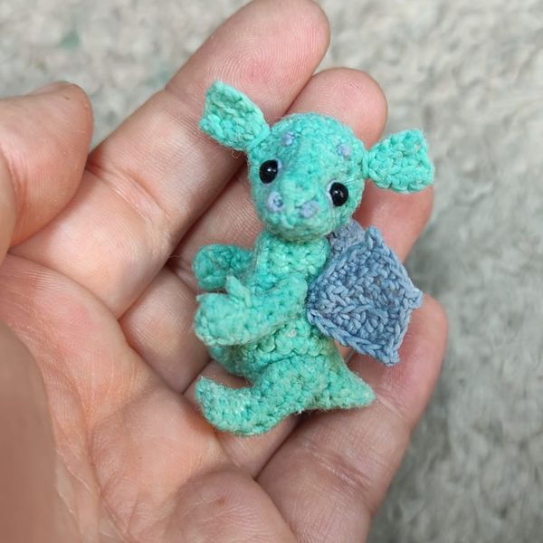 Baby dragon crochet pattern, amigurumi, cute crochet toy, toy for doll, crochet accessories, crochet dragon, tutorial 5.jpeg