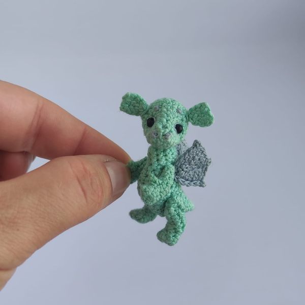 Baby dragon crochet pattern, amigurumi, cute crochet toy, toy for doll, crochet accessories, crochet dragon, tutorial 6.jpeg