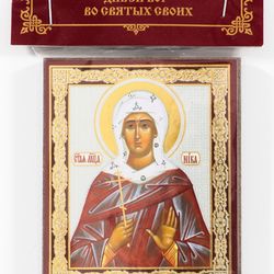 Icon of Saint Nika of Corinth | compact size | orthodox gift | free shipping from the Orthodox store