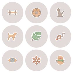115 lifestyle highlight instagram icons. stylish  social media icons. digital download.
