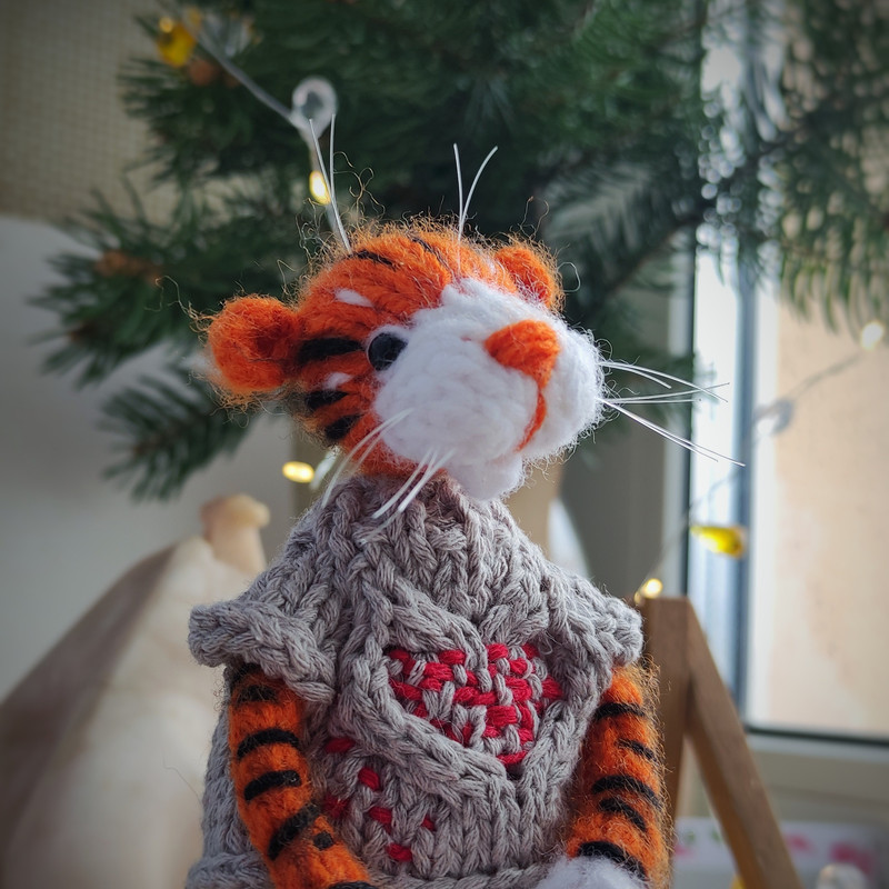 Tiger knitting pattern, cute tiger or pink panther, nursery decor, baby gift, amigurumi pattern, tiger tutorial, ebook 2.jpeg