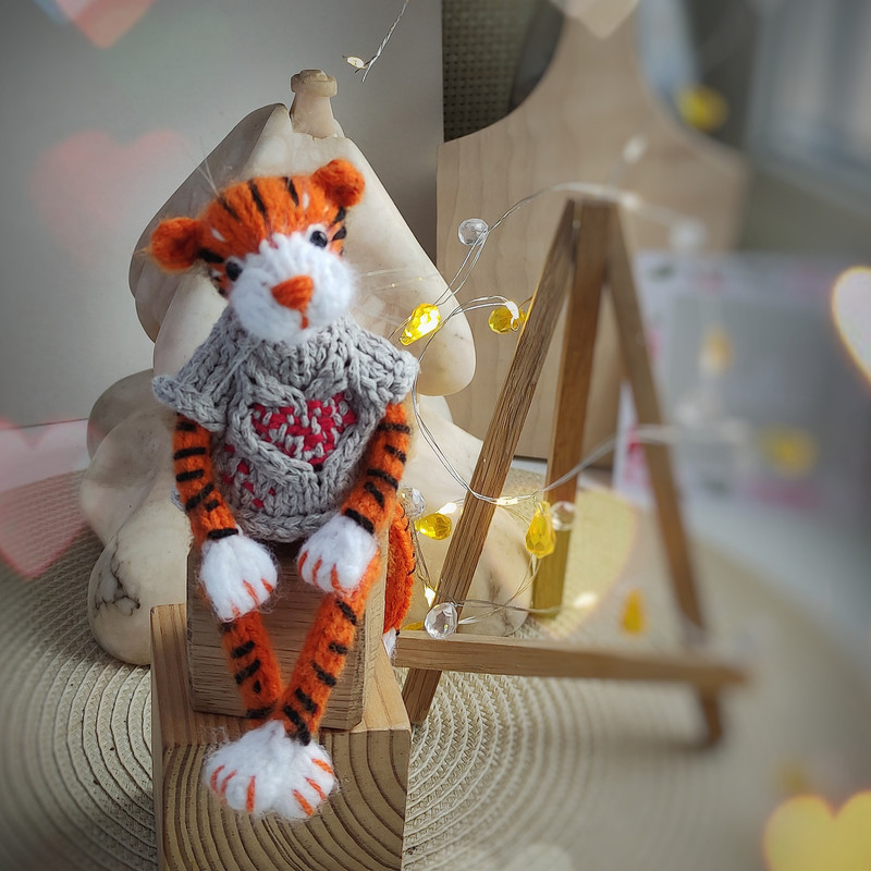Tiger knitting pattern, cute tiger or pink panther, nursery decor, baby gift, amigurumi pattern, tiger tutorial, ebook 6.jpeg