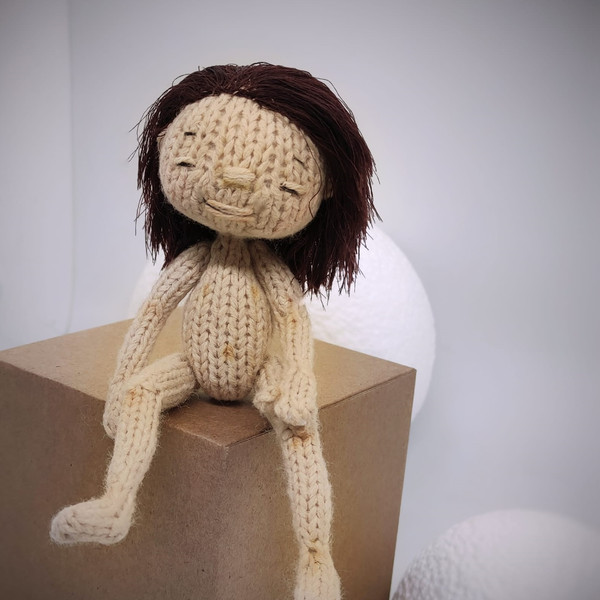 Alice doll knitting pattern, cure knitted doll, amirurumi doll, knitting tutorial, toy for kids, nursery decor, ebook 11.jpg