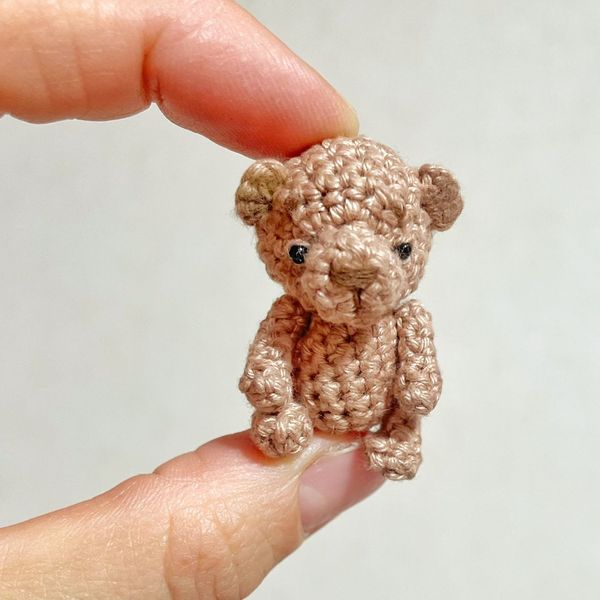 Mini Bear crochet pattern, cute small toy, dolls accessories, teddy bear pattern, amigurumi brooch, tutorial, ebook, DIY 7.jpeg