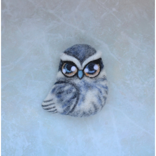 Bird brooch cute Owl lover (3).JPG