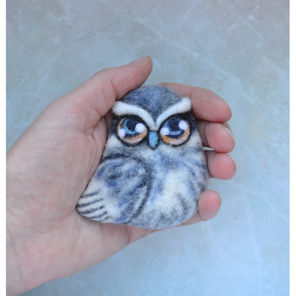 Bird brooch cute Owl lover (5).JPG