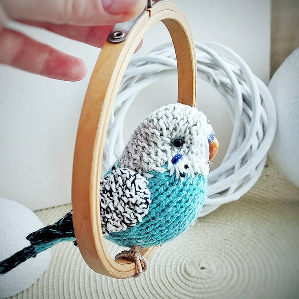 Budgie knitting pattern, budgerigar pattern, realistic toy parrot, knitted bird, amigurumi pattern, parakeet tutorial 8.jpg