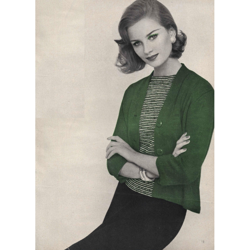 suit vintage knitting pattern